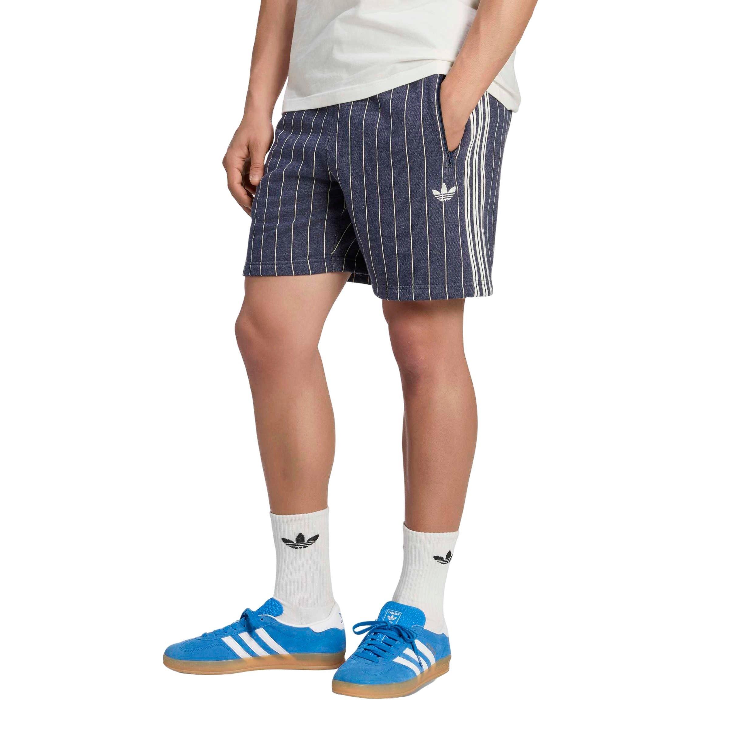 adidas Originals Men's Pinstripes Shorts - Blue - BLUE
